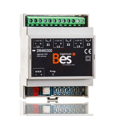 Диммер 3-канальный KNX для ЭПРА (1-10 В) Bes KNX RK1103C Диммер 3-канальный KNX для ЭПРА (1-10 В) Bes KNX RK1103C