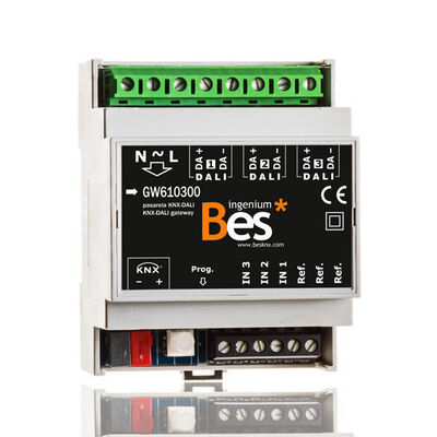 Шлюз KNX – DALI с управлением трансляцией на 3 канала и до 64 балластов Bes KNX DALIK-BRD3 Шлюз KNX – DALI с управлением трансляцией на 3 канала и до 64 балластов Bes KNX DALIK-BRD3