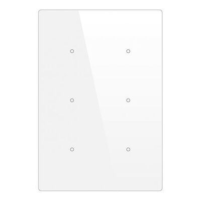 Прямоугольная сенсорная панель KNX – кнопка 6 зон – Датчик температуры и влажности Bes KNX Cubik-V6 Basic