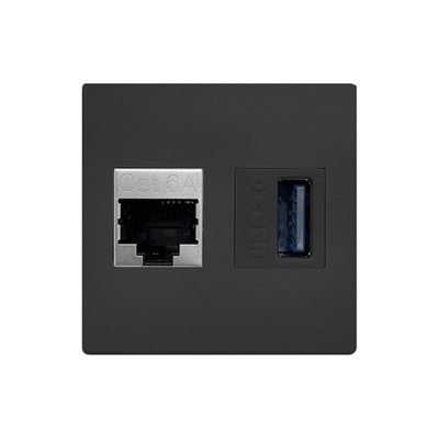 Сменный модуль IMP 1хLAN + 1хUSB-A ABL Double Keystone IMP (1LAN1Ua)
