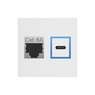 Сменный модуль IMP 1хLAN + 1хUSB-C ABL Double Keystone IMP (1LAN1Uc)