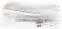 Трансформатор понижающий AC 220V — DC 12V — 4 MiniPlug Alumove Light LUX Slim 12V/18W