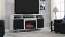 Тумба под телевизор с электрокамином Bello ENTERPRISE LITE-26MM9872-NT01 High Gloss White