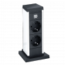 Настольный розеточный блок Sсhulte EVOline Up (2S2UC)