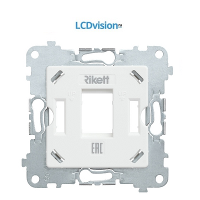 Розетка информационная одиночная под модуль Keystone Rikett Single information socket for Keystone module Classic — 1 Module (1K) Розетка информационная одиночная под модуль Keystone Rikett Single information socket for Keystone module Classic — 1 Module (1K)
