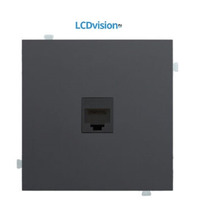 Розетка информационная одиночная Ethernet RJ 45 кат.6A Rikett Single information socket Ethernet RJ 45 cat.6A Classic — 1 Module (1LAN)