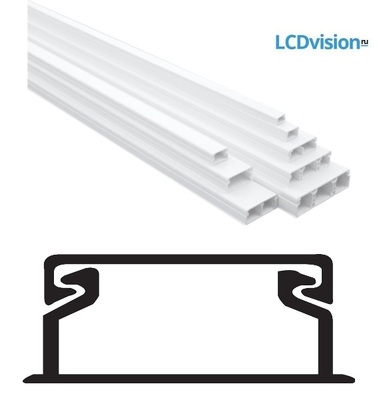 Миниканал кабельный 12х7 в комплекте с крышкой - 2.0м Efapel 10010 СBR Mini cable trunking 12х7