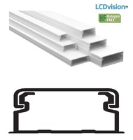 Миниканал кабельный 20х12,5 HF в комплекте с крышкой - 2.0м Efapel 10030 HBR Mini cable trunking 20х12,5 Halogen free