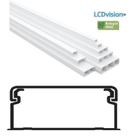 Миниканал кабельный 32х16 HF в комплекте с крышкой - 2.0м Efapel 10040 HBR Mini cable trunking without divider 32х16 Halogen free