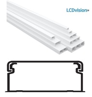 Миниканал кабельный 32х16 в комплекте с крышкой - 2.0м Efapel 10040 СBR Mini cable trunking without divider 32х16