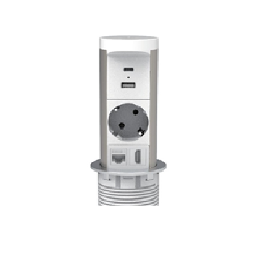 Выдвижной розеточный блок и беспроводное зарядное устройство QI-Charger Mebax PushPort 105P (1S2UCac1LAN1HDMI1QI) Выдвижной розеточный блок и беспроводное зарядное устройство QI-Charger Mebax PushPort 105P (1S2UCac1LAN1HDMI1QI)