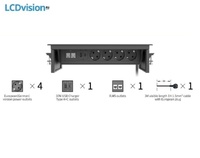 Встраиваемый розеточный блок USB порт-зарядка 30 Вт Simply Connect Push and open (4S2UCaс2LAN)title=