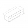 Тумба под телевизор Itechmount C120W