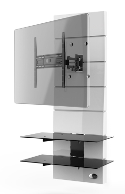 Модуль настенный c поворотным кронштейном Meliconi Ghost Design 3000 White