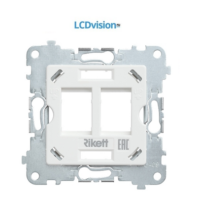 Розетка информационная двойная под модуль Keystone Rikett Double information socket for Keystone module Classic — 1 Module (2K)