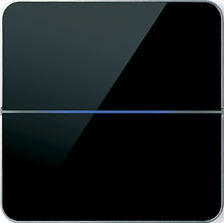 Лицевая панель 2-клавишная Basalte Enzo Black Glass Лицевая панель 2-клавишная Basalte Enzo Black Glass