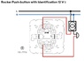 Выключатель кнопочный с сигнальной лампой 6А — 12В-~ Efapel 21162 Rocker Push-button with Orienting Light - 12V