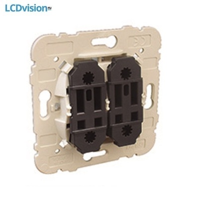 Выключатель двухклавишный проходной с подсветкой 10А — 250В~ Efapel 21202 Double Two-way Switch with Orienting Light Выключатель двухклавишный проходной с подсветкой 10А — 250В~ Efapel 21202 Double Two-way Switch with Orienting Light