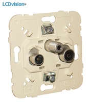 ТВ-Радио-Спутник розетка для подключения звездой Efapel 21543 R - TV - SAT Socket Star Connection