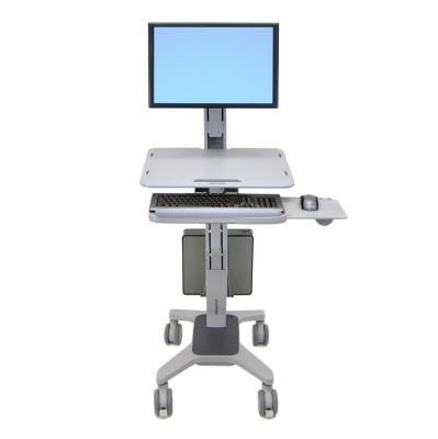 Мобильная рабочая станция на один монитор Ergotron 24-198-055 WorkFit-C, Single LD Sit-Stand Workstation Мобильная рабочая станция на один монитор Ergotron 24-198-055 WorkFit-C, Single LD Sit-Stand Workstation