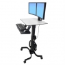 Мобильная рабочая станция на два монитора Ergotron 24-214-085 WorkFit-C, Dual Sit-Stand Workstation