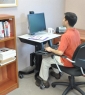 Мобильная рабочая станция на один монитор Ergotron 24-215-085 WorkFit-C, Single LD Sit-Stand Workstation Мобильная рабочая станция на один монитор Ergotron 24-215-085 WorkFit-C, Single LD Sit-Stand Workstation