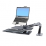 Настольное рабочее место для одного монитора Ergotron 24-317-026 WorkFit-A, Single LD Workstation with Worksurface