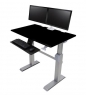 Офисный стол с ручной регулировкой по высоте Ergotron 24-567-F03 WorkFit-DL 48, Sit-Stand Desk (Black)