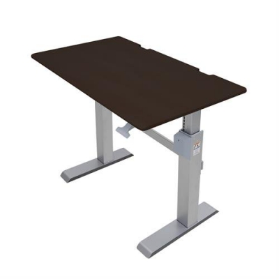 Офисный стол с ручной регулировкой по высоте Ergotron 24-567-F59 WorkFit-DL 48, Sit-Stand Desk (Wenge)