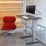 Офисный стол с ручной регулировкой по высоте Ergotron 24-568-F59 WorkFit-DL 48, Sit-Stand Desk (Wenge)