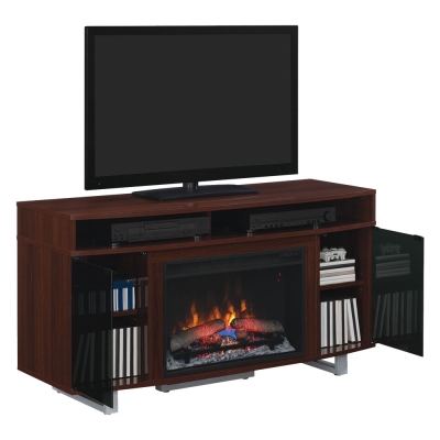 Тумба под телевизор с электрокамином Bello ENTERPRISE LITE-26MM9856-NC10 High Gloss Cherry Тумба под телевизор с электрокамином Bello ENTERPRISE LITE-26MM9856-NC10 High Gloss Cherry