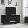 Тумба под телевизор с электрокамином Bello ENTERPRISE LITE-26MM9864-NB03 High Gloss Black Тумба под телевизор с электрокамином Bello ENTERPRISE LITE-26MM9864-NB03 High Gloss Black