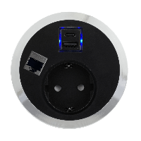 Встраиваемый розеточный блок ABL Port El (1S2UCa1HDMI)