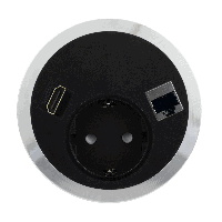 Встраиваемый розеточный блок ABL Port El (1S2U)