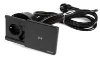 Встраиваемый розеточный блок USB порт-зарядка c беспроводным зарядным устройством QI-Charger Sсhulte EVOline Square80 (1S1UCc1QI)