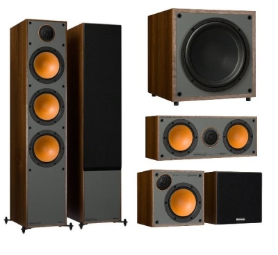 Комплект акустических систем 5.1 Monitor Audio Monitor 300 HTS Walnut Vinyl