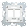 Розетка информационная двойная под модуль Keystone Rikett Double information socket for Keystone module Classic — 1 Module (2K)