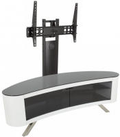 Напольный стенд под телевизор AVF FS15BAYXGW + FL602KITB: Affinity Plus - Bay Oval TV Stand + TV Mounting Column for Affinity Plus TV Stands