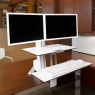 Настольное рабочее место Ergotron 33-349-211 WorkFit-S, Dual Workstation with Worksurface (White)