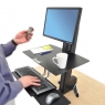 Настольное рабочее место Ergotron 33-351-200 WorkFit-S, Single HD Workstation with Worksurface (Black)