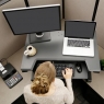 Настольная платформа рабочее место на два монитора Ergotron 33-406-085 WorkFit-TL, Standing Desk Workstation (Black)