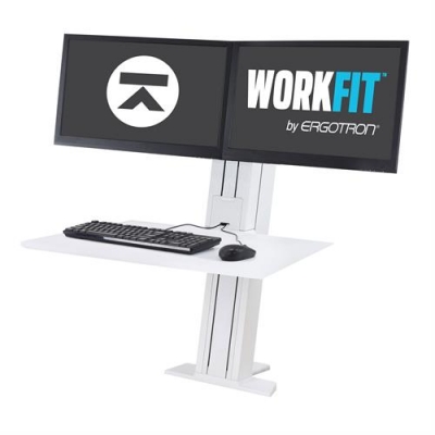 Настольное рабочее место для двух мониторов Ergotron 33-407-062 WorkFit-SR, Dual Monitor, Standing Desk Workstation (White) Настольное рабочее место для двух мониторов Ergotron 33-407-062 WorkFit-SR, Dual Monitor, Standing Desk Workstation (White)