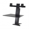 Настольное рабочее место для двух мониторов Ergotron 33-407-085 WorkFit-SR, Dual Monitor, Standing Desk Workstation (Black)
