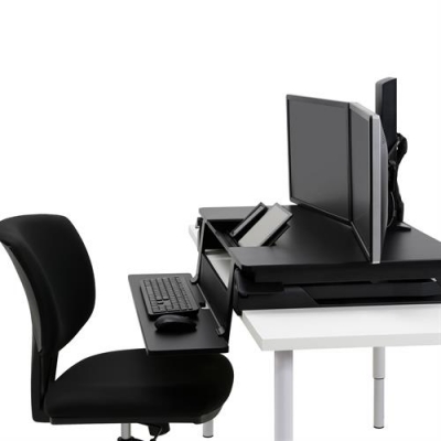 Настольная платформа рабочая станция на два монитора Ergotron 33-444-921 WorkFit-TLE, Sit-Stand Desktop Workstation (Black) Настольная платформа рабочая станция на два монитора Ergotron 33-444-921 WorkFit-TLE, Sit-Stand Desktop Workstation (Black)