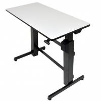 Офисный стол с ручной регулировкой по высоте Ergotron 24-271-926 WorkFit-D, Sit-Stand Desk (Light Grey)