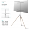 Напольная стойка Tripod для телевизора Onkron TS1220W Beech tree & White