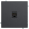 Розетка информационная одиночная под модуль Keystone Rikett Single information socket for Keystone module Standart — 1 Module (1K) Розетка информационная одиночная под модуль Keystone Rikett Single information socket for Keystone module Standart — 1 Module (1K)