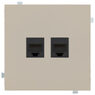 Розетка информационная двойная под модуль Keystone Rikett Double information socket for Keystone module Standart — 1 Module (2K) Розетка информационная двойная под модуль Keystone Rikett Double information socket for Keystone module Standart — 1 Module (2K)