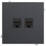 Розетка информационная двойная под модуль Keystone Rikett Double information socket for Keystone module Standart — 1 Module (2K) Розетка информационная двойная под модуль Keystone Rikett Double information socket for Keystone module Standart — 1 Module (2K)