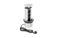 Встраиваемый розеточный блок GTV AE-BPW3GS-80 (3S)